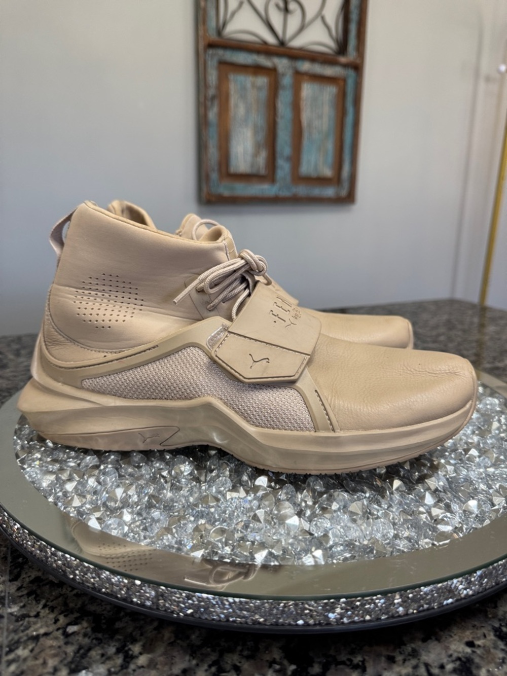 PUMA Fenty by Rihanna Women's Beige Sneakers EUC 8.5